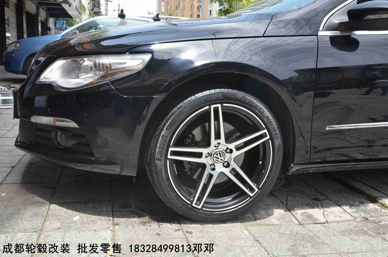成都極速輪轂旗艦店  大眾CC 改裝升級(jí)18寸輪轂Dx300 輕量化旋壓輪轂案例