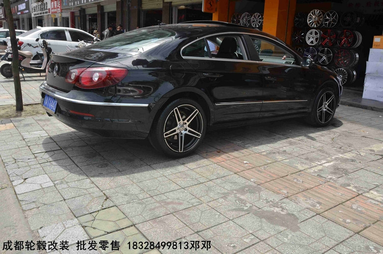 成都極速輪轂旗艦店  大眾CC 改裝升級(jí)18寸輪轂Dx300 輕量化旋壓輪轂案例