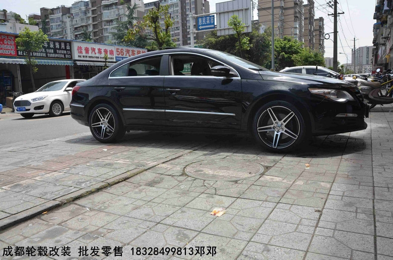 成都極速輪轂旗艦店  大眾CC 改裝升級(jí)18寸輪轂Dx300 輕量化旋壓輪轂案例