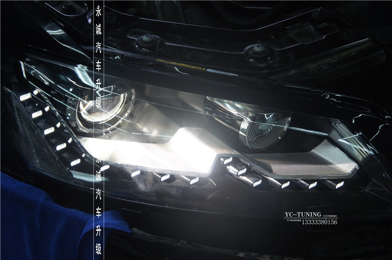 【永誠汽車】石家莊大眾帕薩特原廠LED氙氣大燈總成無損改裝