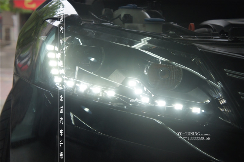 【永誠汽車】石家莊大眾帕薩特原廠LED氙氣大燈總成無損改裝