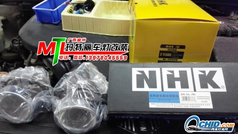 現(xiàn)代名圖升級Q5雙光透鏡+天使眼+淚燈+惡魔眼-瑪特麗車燈改裝提供分享