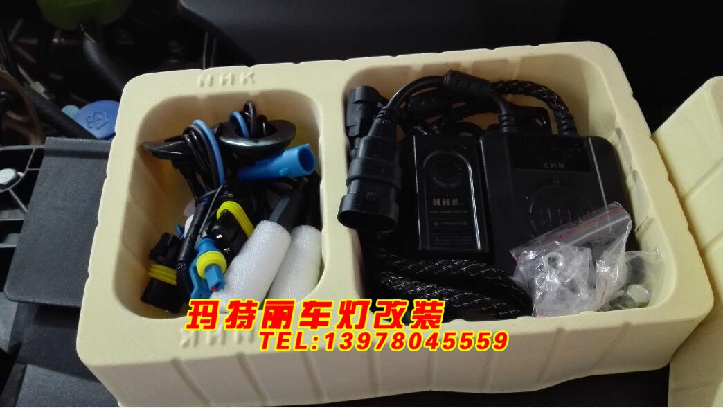 瑪特麗車燈改裝升級(jí)廣汽傳祺GS4豪華大燈+藍(lán)色惡魔眼