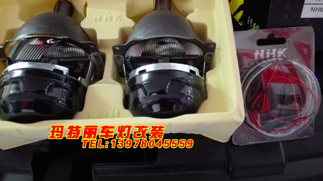 瑪特麗車燈改裝升級(jí)廣汽傳祺GS4豪華大燈+藍(lán)色惡魔眼