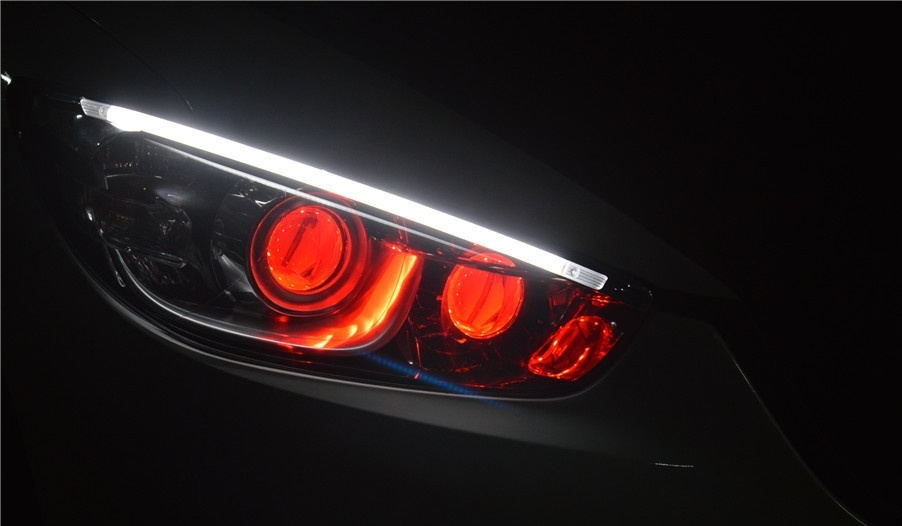 廣州番禺【炬承車(chē)燈】升級(jí)改燈馬自達(dá)CX-5升級(jí)四透鏡