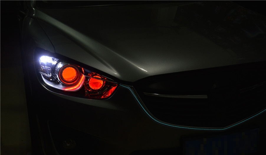 廣州番禺【炬承車(chē)燈】升級(jí)改燈馬自達(dá)CX-5升級(jí)四透鏡