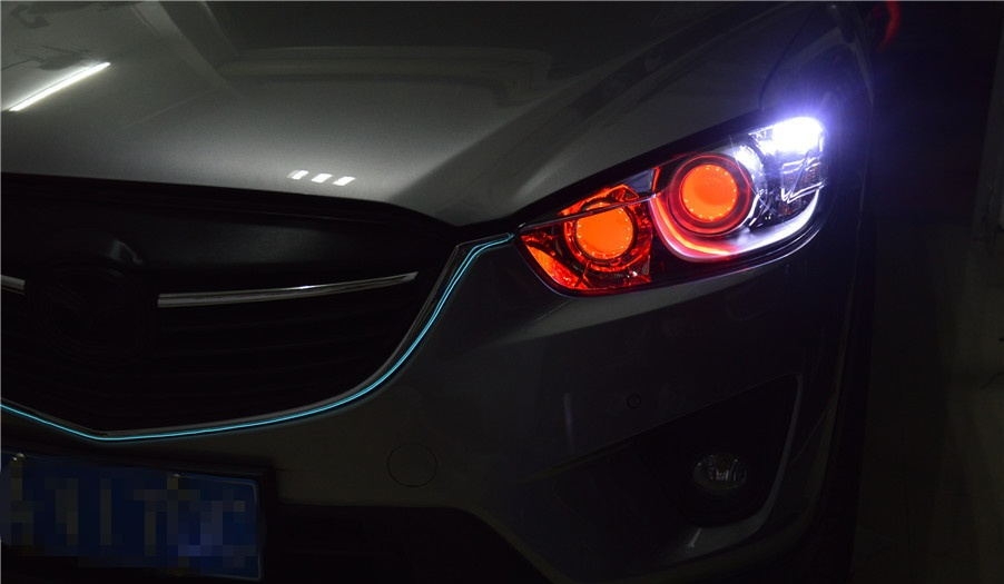 廣州番禺【炬承車(chē)燈】升級(jí)改燈馬自達(dá)CX-5升級(jí)四透鏡
