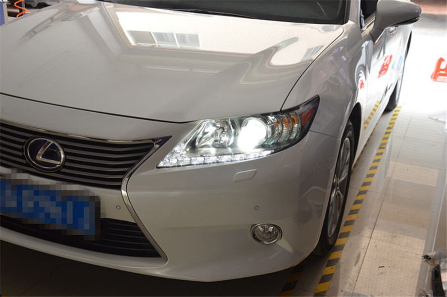 廣州番禺【炬承車燈】升級改燈雷克薩斯ES300H改裝海拉5