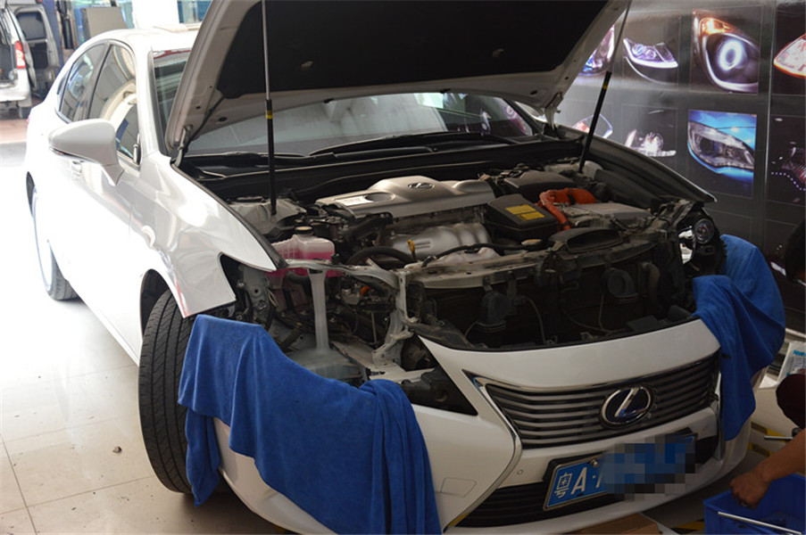 廣州番禺【炬承車燈】升級改燈雷克薩斯ES300H改裝海拉5
