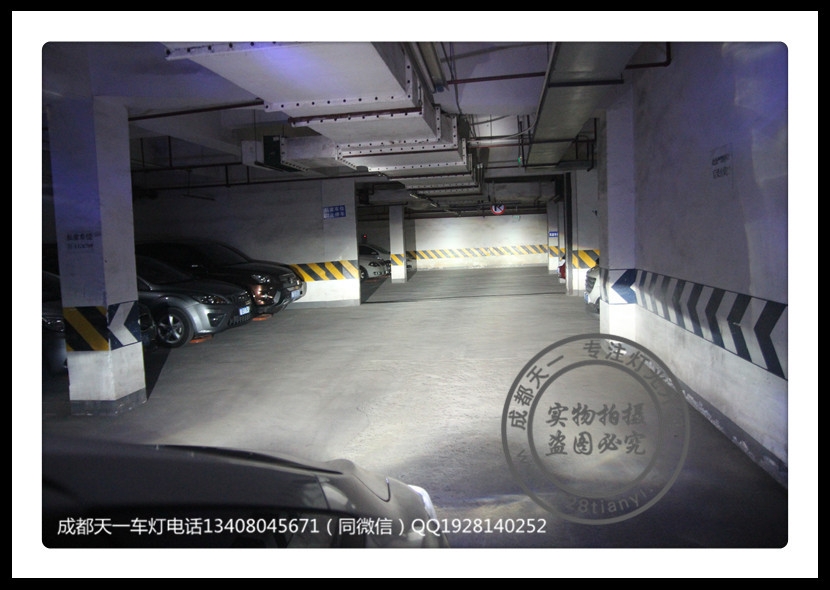 成都新飛度車燈改裝Q5雙光透鏡LED惡魔眼日行燈