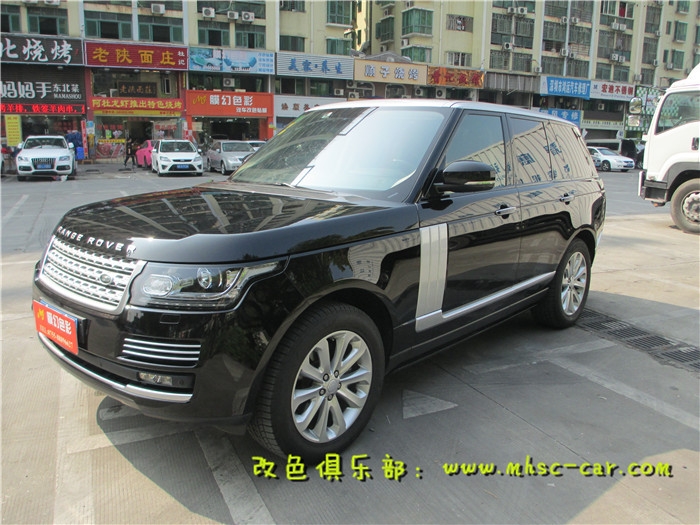路虎攬勝全車施工韓國艾銳透明漆面保護(hù)膜隱形車衣