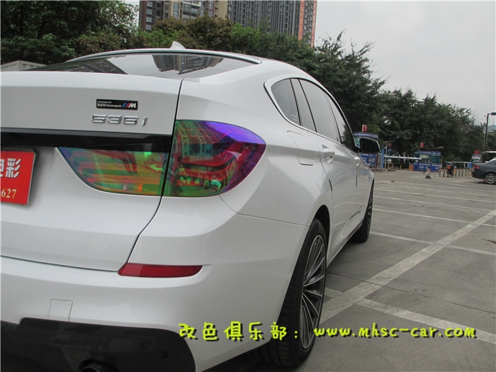 寶馬5系GT全車改色貼膜 深圳車衣裳實(shí)體店汽車貼膜改色