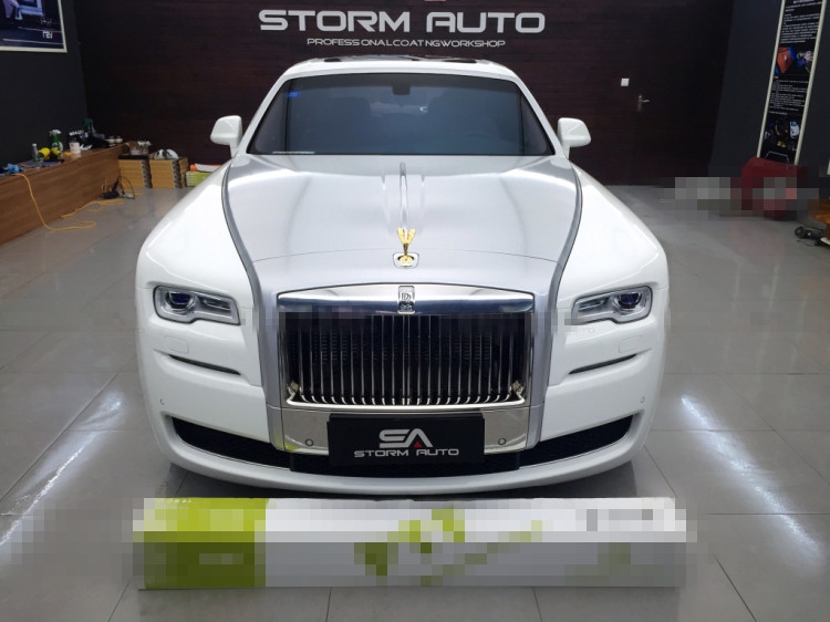 頂級進(jìn)口汽車隱形車衣（勞斯萊斯古斯特施工案例）