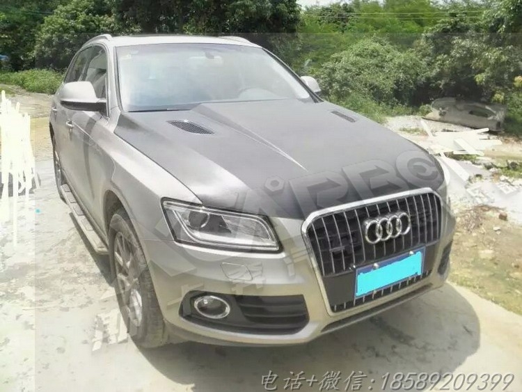 新款audi奧迪Q5改裝SQ5碳纖維開孔機(jī)蓋