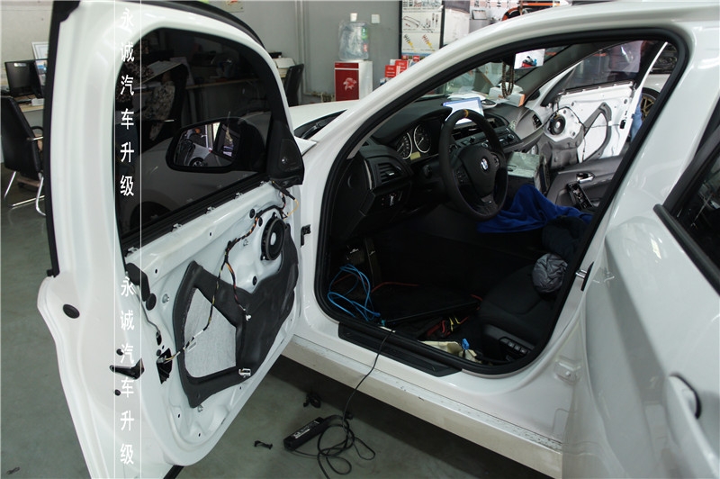【永誠汽車】石家莊寶馬一系118i改裝全套哈曼卡頓音響