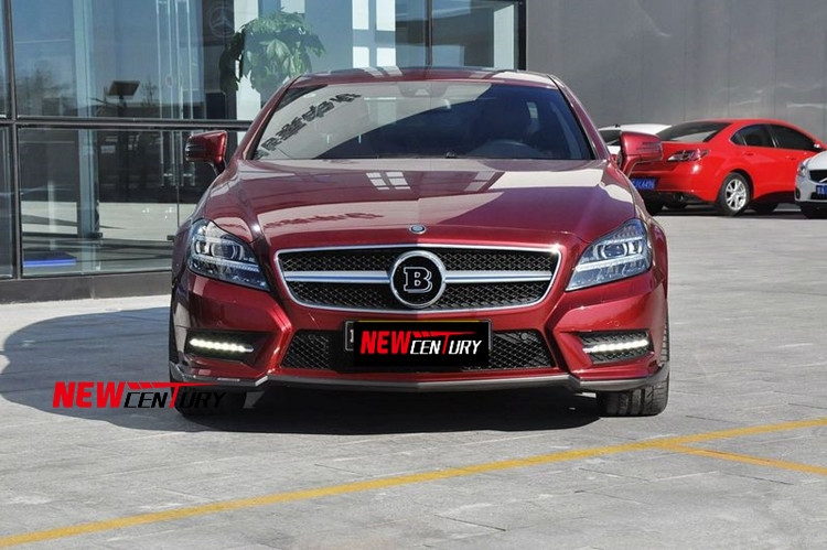 奔馳CLS改裝BRABUS碳纖維小包圍 W218改裝巴博斯前唇CLS350前下巴