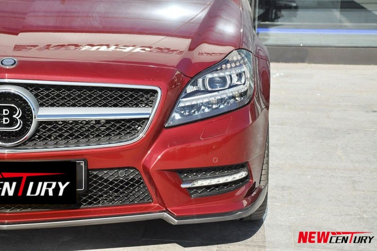 奔馳CLS改裝BRABUS碳纖維小包圍 W218改裝巴博斯前唇CLS350前下巴