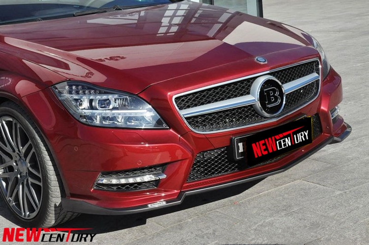 奔馳CLS改裝BRABUS碳纖維小包圍 W218改裝巴博斯前唇CLS350前下巴