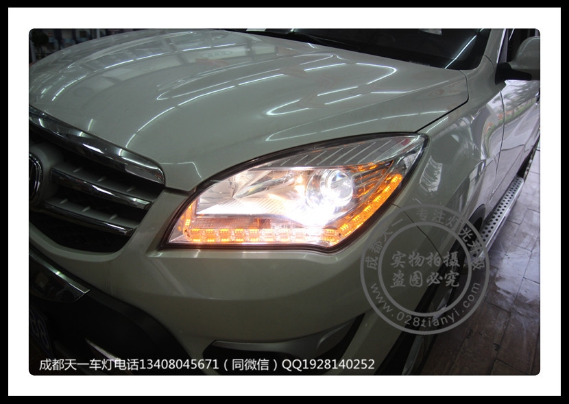 成都長(zhǎng)安車燈改裝CS35改裝LED日行燈Q5透鏡