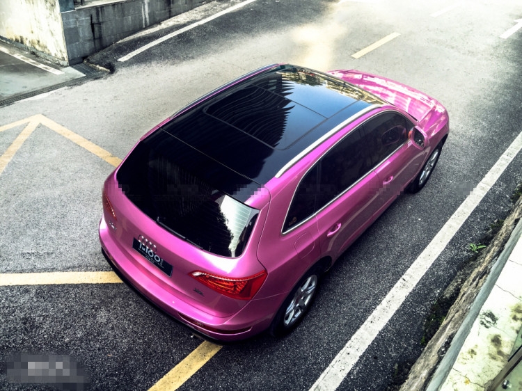 極光燦紫粉（WOO汽車美工坊南寧店奧迪Q5車身改色貼膜案例）