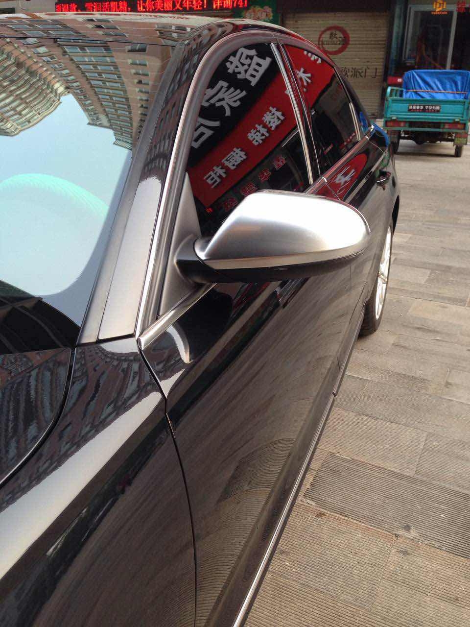 德系車升級鍍鉻電鍍銀耳后視鏡罩殼A3A4LA6LA5Q3Q5 X1X3X5X6  1--7系改裝銀耳GRD后視鏡