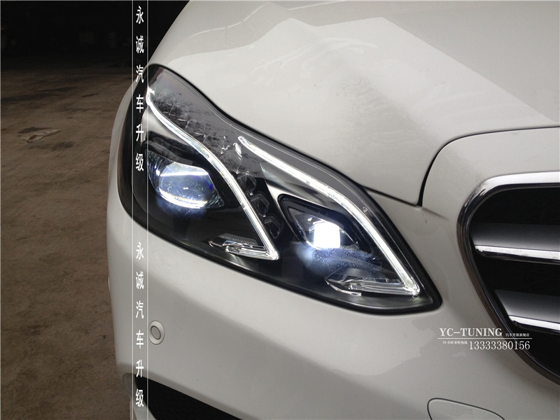【永誠(chéng)汽車】石家莊奔馳E302L升級(jí)原廠高配全LED大燈總成，實(shí)現(xiàn)原廠功能