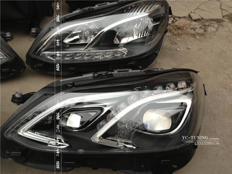【永誠(chéng)汽車】石家莊奔馳E302L升級(jí)原廠高配全LED大燈總成，實(shí)現(xiàn)原廠功能
