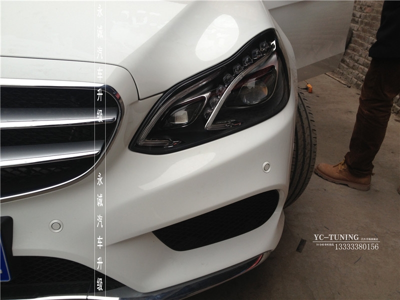 【永誠(chéng)汽車】石家莊奔馳E302L升級(jí)原廠高配全LED大燈總成，實(shí)現(xiàn)原廠功能