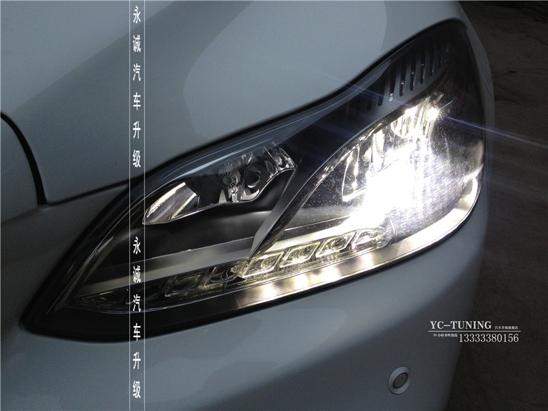 【永誠(chéng)汽車】石家莊奔馳E302L升級(jí)原廠高配全LED大燈總成，實(shí)現(xiàn)原廠功能