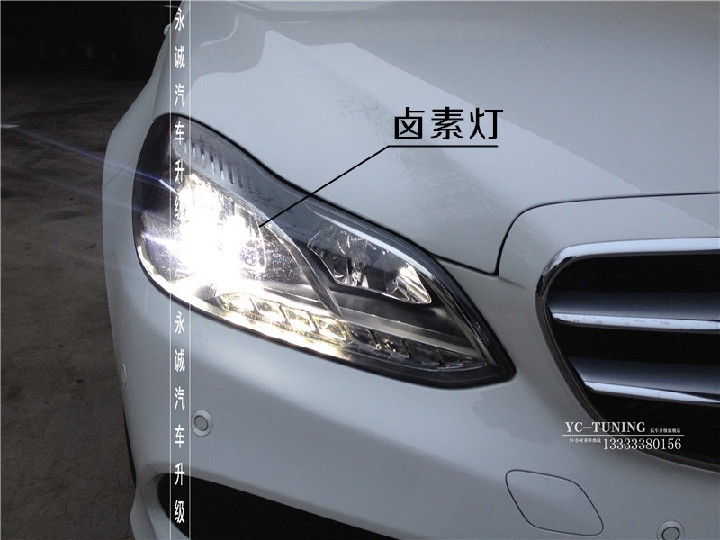 【永誠(chéng)汽車】石家莊奔馳E302L升級(jí)原廠高配全LED大燈總成，實(shí)現(xiàn)原廠功能