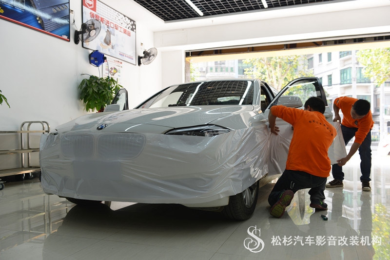 寶馬525無損升級德國麥仕專車專用三分頻汽車音響喇叭