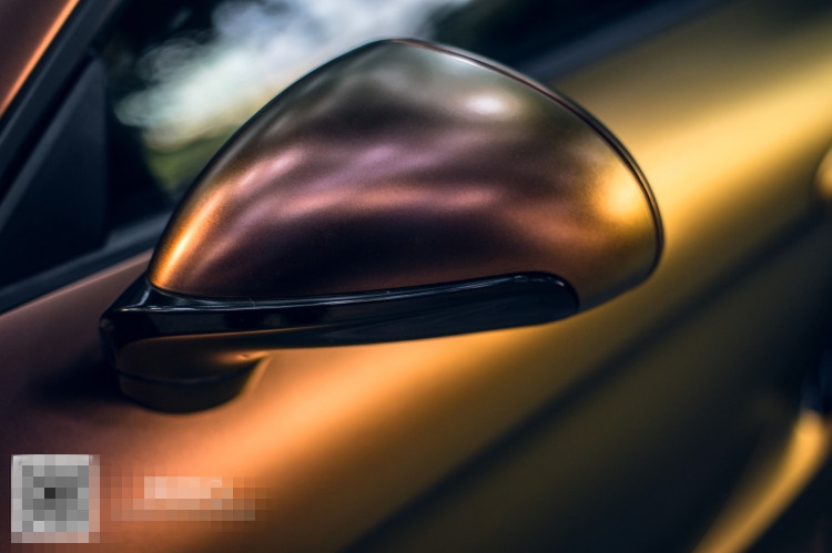 WOO特效電光金屬紅金（保時(shí)捷boxster GTS車身改色貼膜案例）