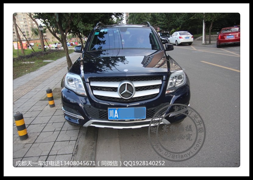 成都奔馳GLK260車燈改裝雙光透鏡氙氣燈高配LED日行燈轉(zhuǎn)向燈總成