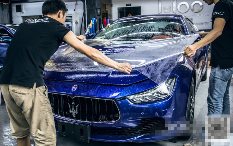 瑪莎拉蒂Ghibli車身貼膜頂級(jí)透明保護(hù)膜-WOO廣州總店