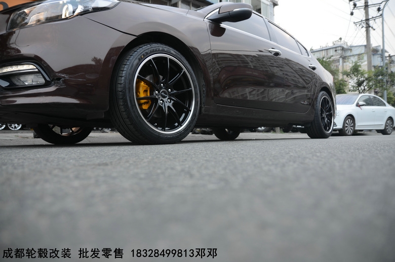 成都極速輪轂 起亞K4升級18寸 改裝款式輪轂