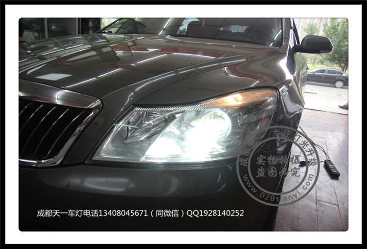 成都10款明銳改燈車燈升級(jí)雙光透鏡氙氣燈日行燈