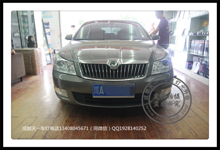 成都10款明銳改燈車燈升級(jí)雙光透鏡氙氣燈日行燈
