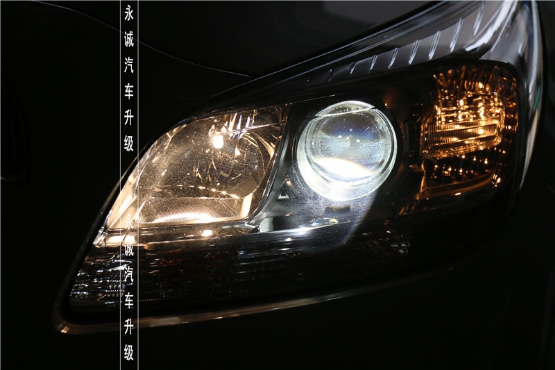 【永誠(chéng)汽車】石家莊專業(yè)改燈，邁銳寶改裝Q5小糸透鏡+歐司朗5500K氙氣燈