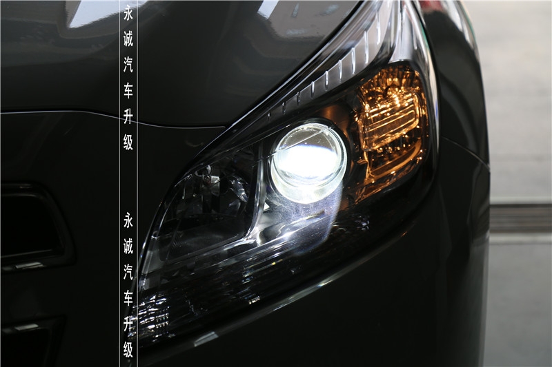 【永誠(chéng)汽車】石家莊專業(yè)改燈，邁銳寶改裝Q5小糸透鏡+歐司朗5500K氙氣燈