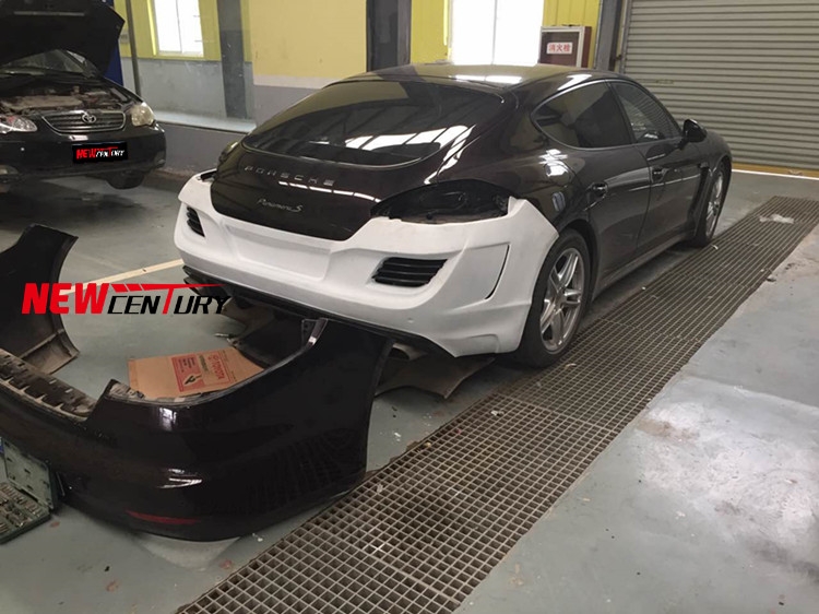 保時捷帕拉梅拉970 Panamer改裝Topcar前杠 碳纖維后杠大包圍側裙