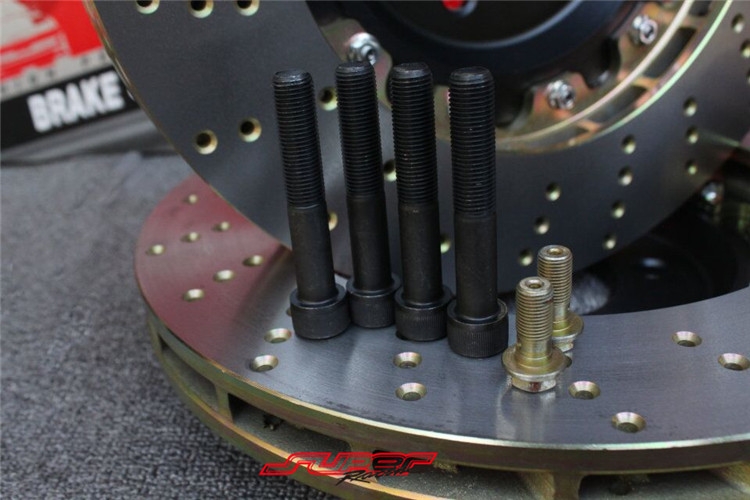 奧迪A5-2.0T前面brembo F50大四355MM剎車卡鉗 鮑魚套裝