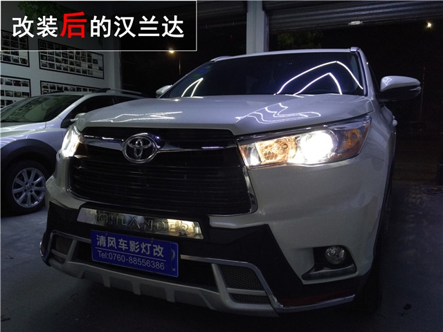 漢蘭達車燈升級 定制款海拉五雙氙透鏡 惡魔眼改裝 氙氣大燈升級—清風車影燈改