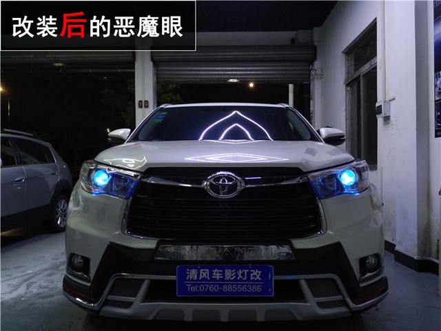 漢蘭達車燈升級 定制款海拉五雙氙透鏡 惡魔眼改裝 氙氣大燈升級—清風車影燈改