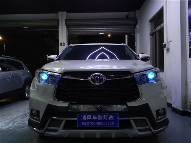 漢蘭達車燈升級 定制款海拉五雙氙透鏡 惡魔眼改裝 氙氣大燈升級—清風車影燈改