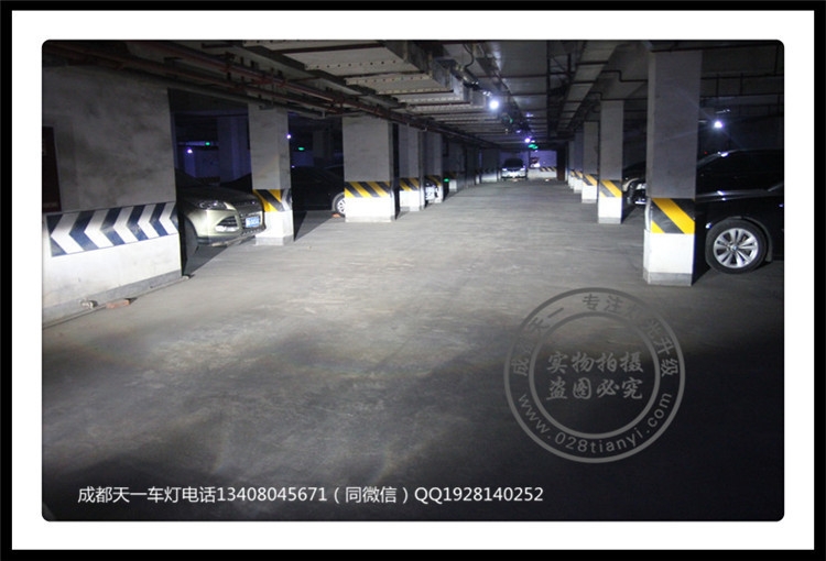 成都奇駿改燈車燈改裝海拉雙光透鏡LED日行燈雙光透鏡