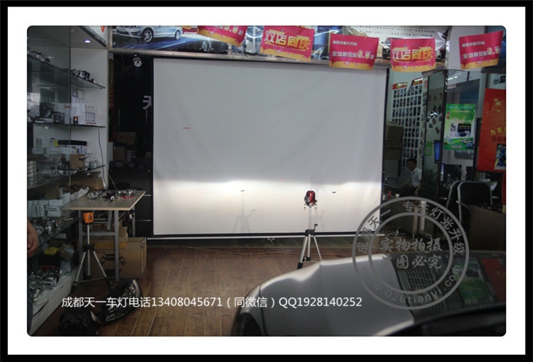 成都奧迪Q7車燈改裝升級德國海拉透鏡歐司朗氙氣燈成都天一