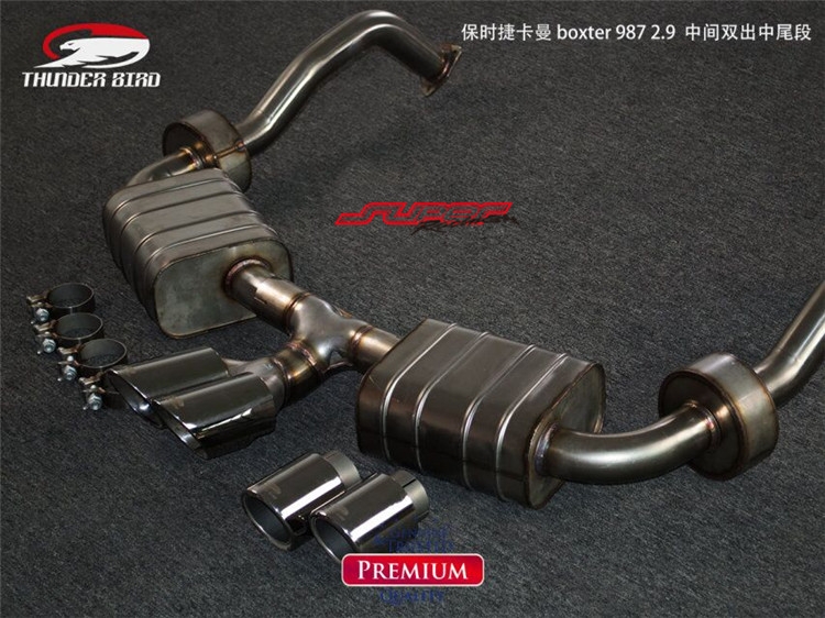 保時捷卡曼987-2.9 中尾thunder bird雷鳥改裝排氣管
