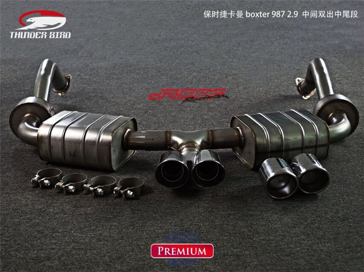 保時捷卡曼987-2.9 中尾thunder bird雷鳥改裝排氣管