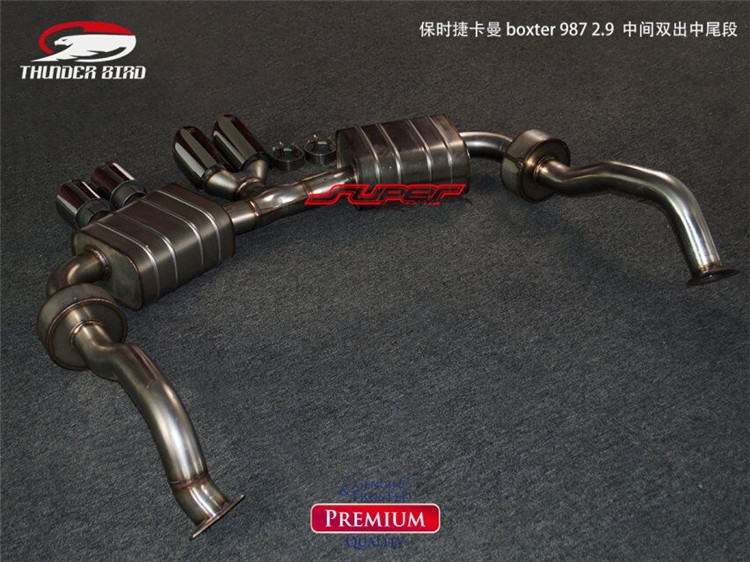 保時捷卡曼987-2.9 中尾thunder bird雷鳥改裝排氣管