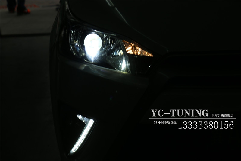 【永誠(chéng)汽車】專業(yè)石家莊改燈，致炫改貝雷帽透鏡+巖崎L(zhǎng)BS氙燈+歐司朗安定器